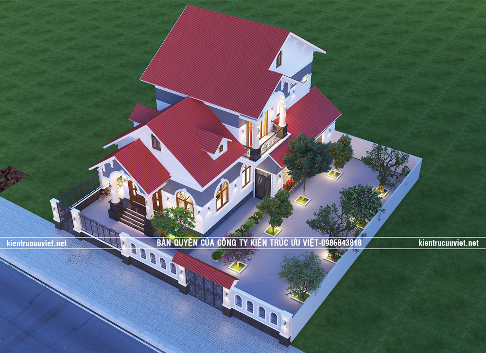 BIỆT THỰ MÁI NGÓI ,CĐT:ANH KHÔI , DT:112.5M2,DT ĐẤT:20X25M, TẠI THỊ XÃ GÒ CÔNG, TỈNH TIỀN GIANG