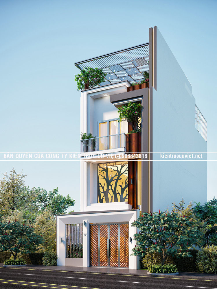 THIẾT KẾ & THI CÔNG NHÀ PHỐ 5.92×14.55M