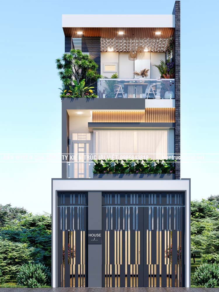 THIẾT KẾ & THI CÔNG SỬA CHỮA NHÀ PHỐ HIỆN ĐẠI  5X14.67M, TỈNH BÌNH DƯƠNG