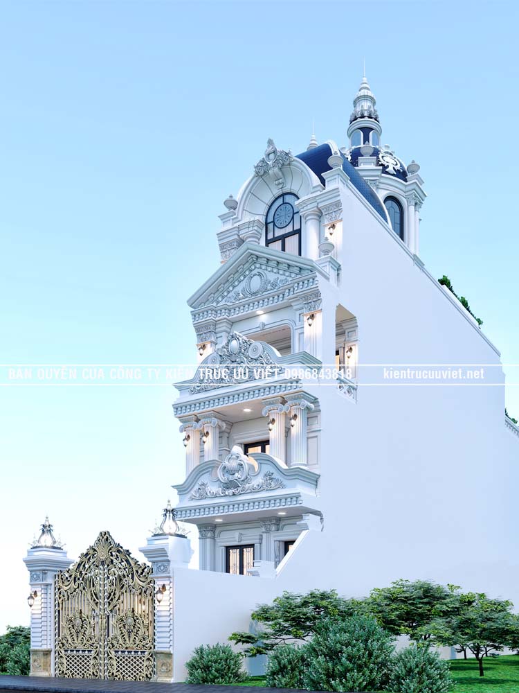 THIẾT KẾ & THI CÔNG NHÀ PHỐ TÂN CỔ ĐIỂN 5X22M, TỈNH BÌNH DƯƠNG