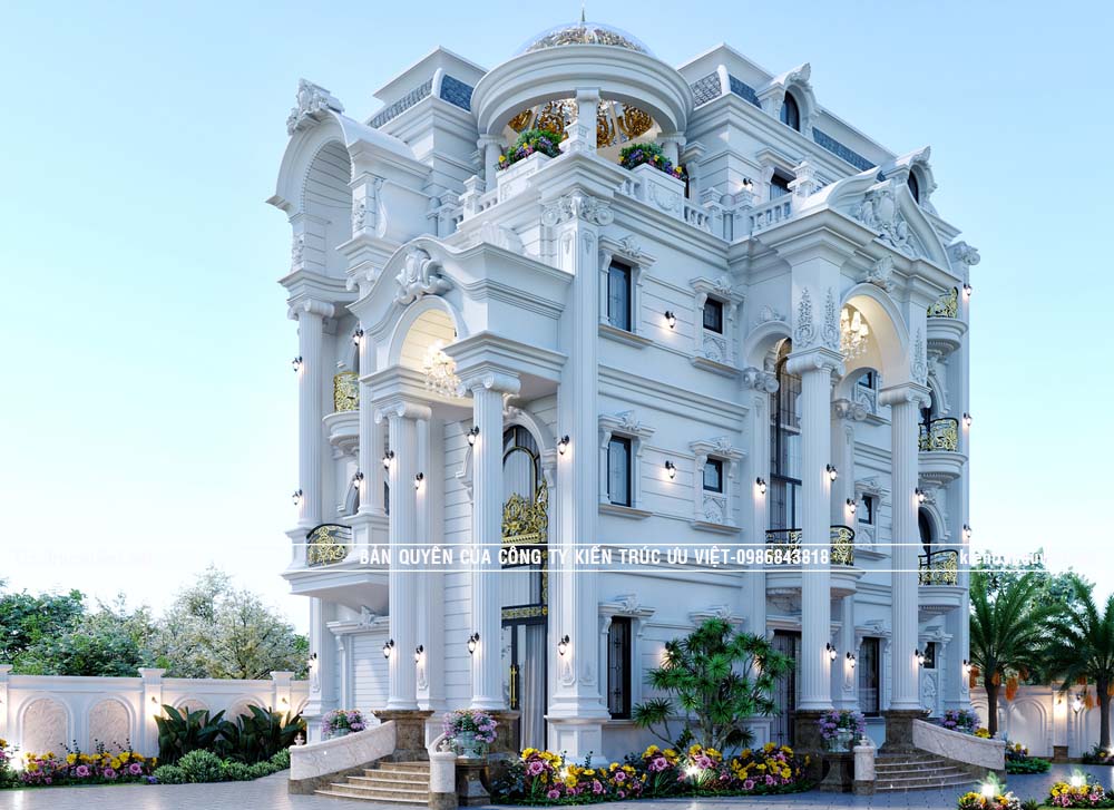 BIỆT THỰ TÂN CỔ ĐIỂN ĐẲNG CẤP ,CĐT:ANH CƯỜNG,DT:9.5X18.5M,DT ĐẤT:21.5X40M TẠI H.CỦ CHI,TP.HCM