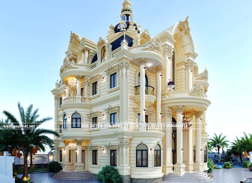 BIỆT THỰ TÂN CỔ ĐIỂN,CĐT:ANH KHIÊM,DT:18.2X17M,DT ĐẤT:1642M2 TẠI H.CỦ CHI ,TP.HCM