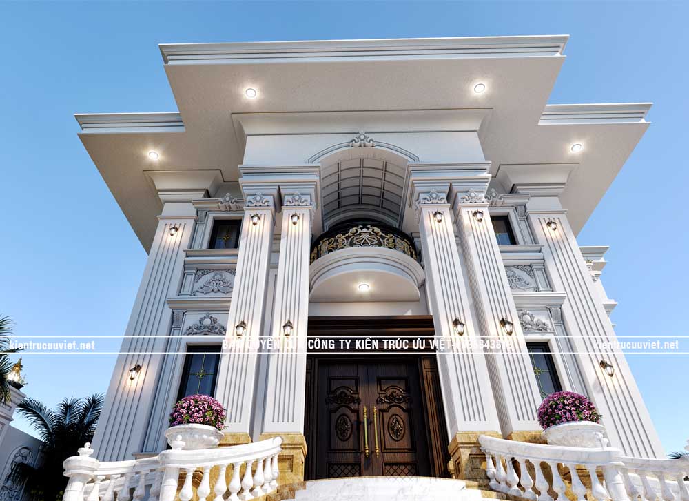 BIỆT THỰ TÂN CỔ ĐIỂN ĐẲNG CẤP ,CĐT:ANH BÌNH , DT:11.5X16.5M,DT ĐẤT:25X46M, TẠI TỈNH BÌNH THUẬN