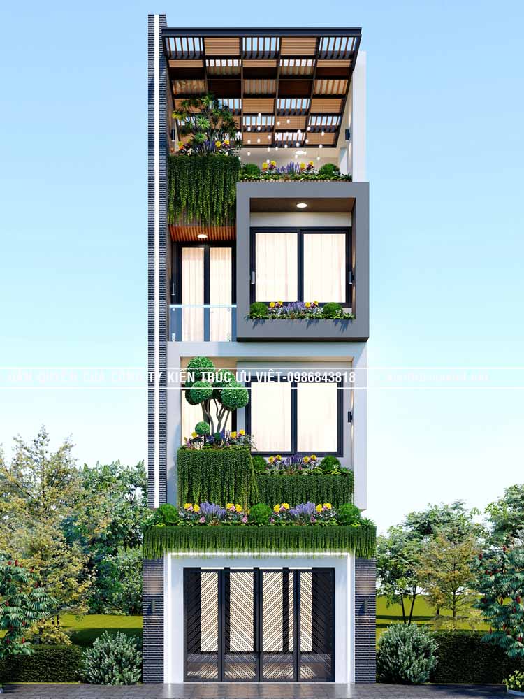THIẾT KẾ & THI CÔNG NHÀ PHỐ HIỆN ĐẠI ,CĐT:ANH HUY, DT :5X16M,TỈNH BÌNH DƯƠNG