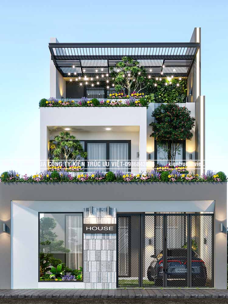 THIẾT KẾ & THI CÔNG NHÀ PHỐ HIỆN ĐẠI ,CĐT:ANH BÍNH, DT :6.3X19.3M,TỈNH BÌNH DƯƠNG