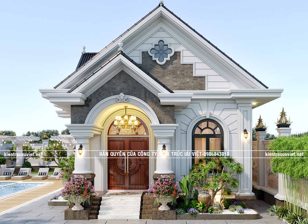 BIỆT THỰ TÂN CỔ ĐIỂN MÁI THÁI,CĐT:ANH LIÊM ,DT PHẦN NHÀ:7.5X20M TẠI TỈNH ĐỒNG THÁP