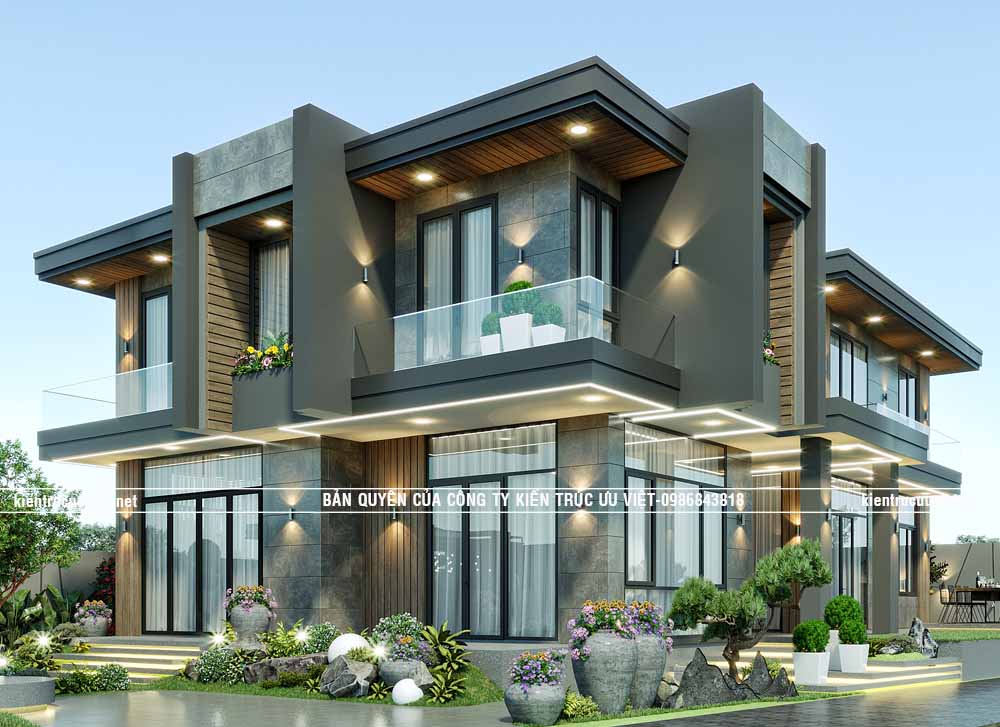 BIỆT THỰ HIỆN ĐẠI SANG TRỌNG,CĐT:ANH HẢI,DT PHẦN NHÀ:229M2,DT ĐẤT:720M2 TẠI TỈNH LONG AN