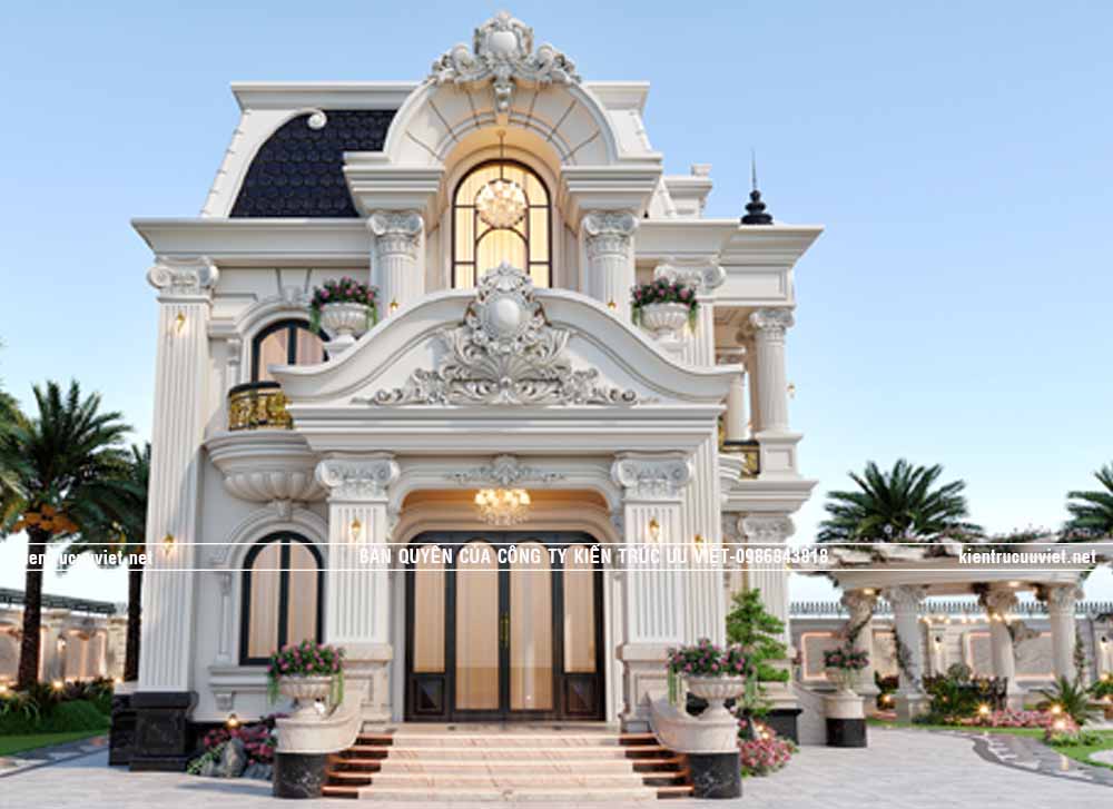 BIỆT THỰ TÂN CỔ ĐIỂN,CĐT:ANH BÌNH,DT PHẦN NHÀ:8.8X15M,DIỆN TÍCH ĐẤT:40X45M TẠI TỈNH VĨNH LONG