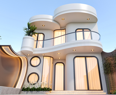 BIỆT THỰ HIỆN ĐẠI,CĐT:ANH THỊNH,DT PHẦN NHÀ:8X12M TẠI TỈNH BÌNH DƯƠNG