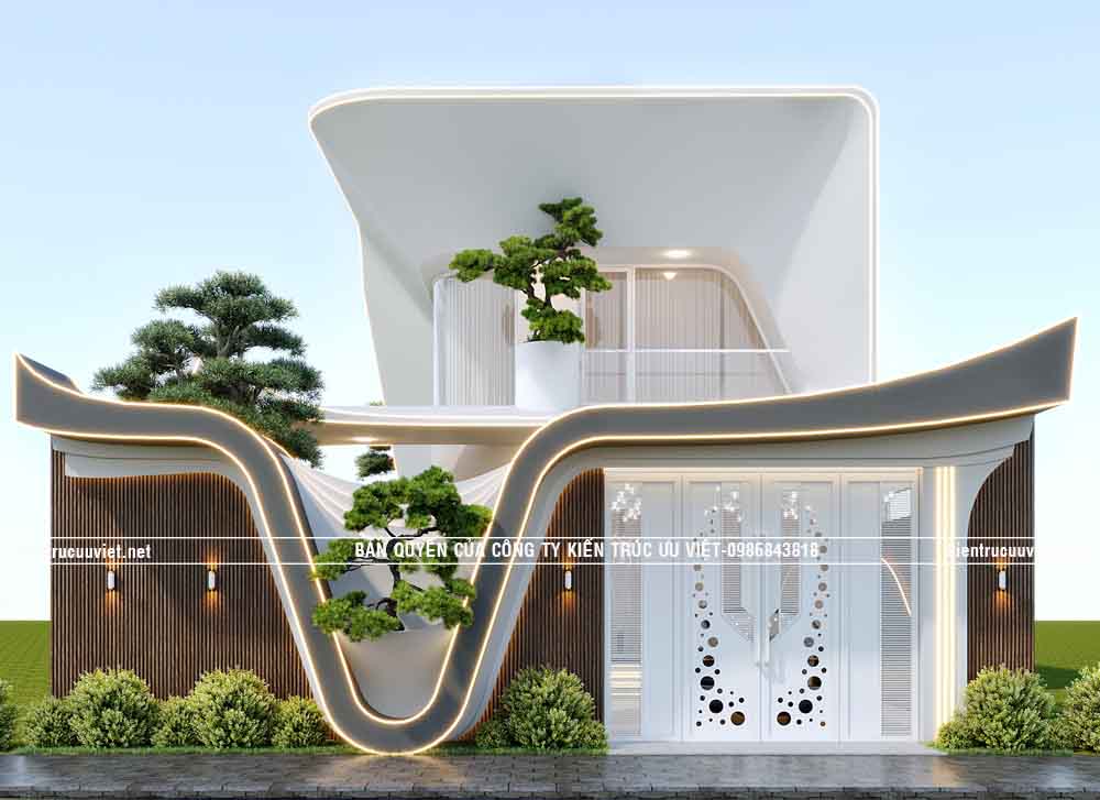 BIỆT THỰ HIỆN ĐẠI ĐỘC ĐÁO,CĐT:ANH TIẾN,DT PHẦN NHÀ:7X22M,DT ĐẤT:11X40M TẠI TỈNH TÂY NINH