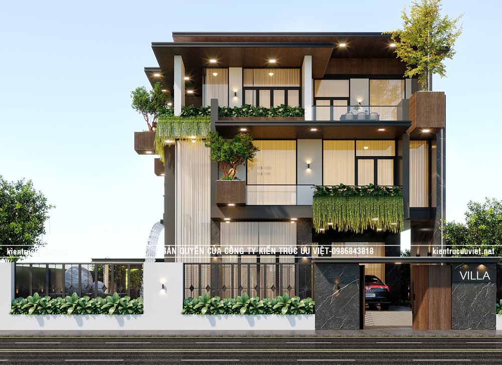 BIỆT THỰ HIỆN ĐẠI,CĐT:ANH VINH,DT PHẦN NHÀ:12X20M,DIỆN TÍCH ĐẤT:25X22M TẠI TỈNH KIÊN GIANG