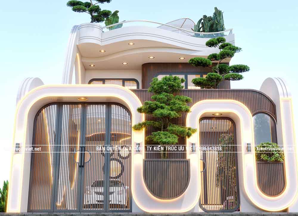 BIỆT THỰ HIỆN ĐẠI,CĐT:CHỊ THANH XUÂN,DT PHẦN NHÀ:8X12M TẠI TỈNH KIÊN GIANG