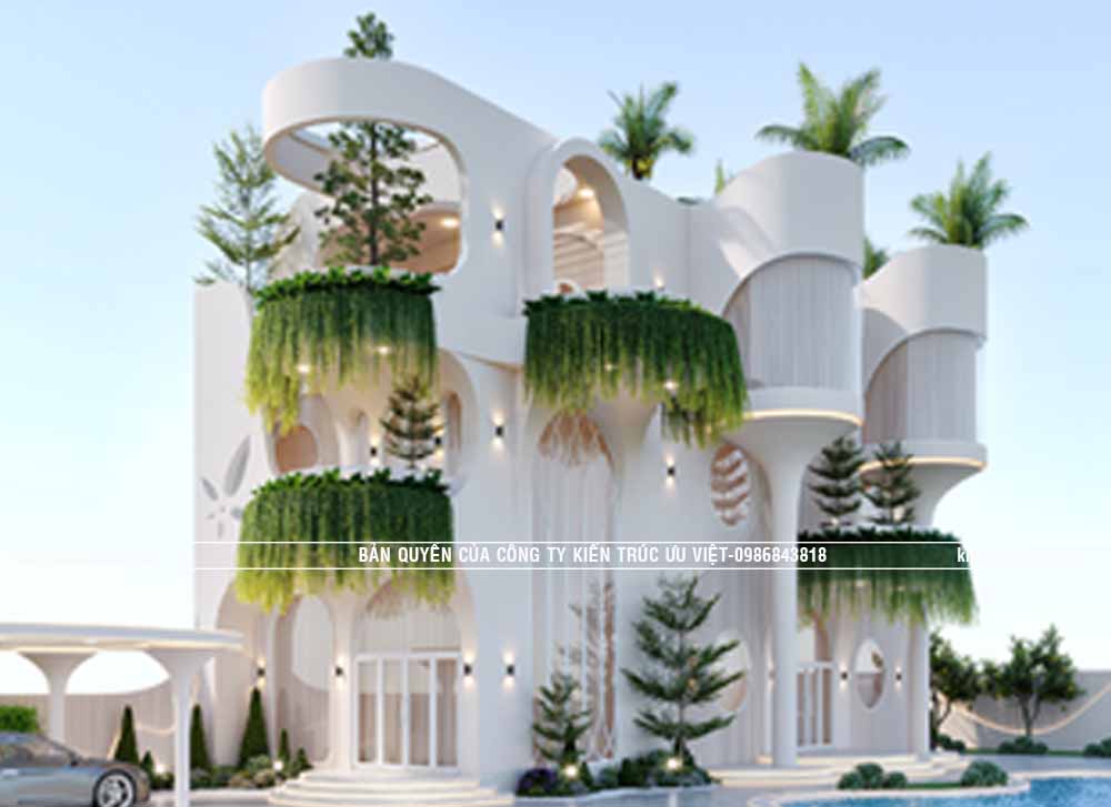 BIỆT THỰ HIỆN ĐẠI ĐỘC ĐÁO ,CĐT:ANH KHANH DT PHẦN NHÀ:7X20M,DIỆN TÍCH ĐẤT:17.5X36M TẠI TỈNH LONG AN