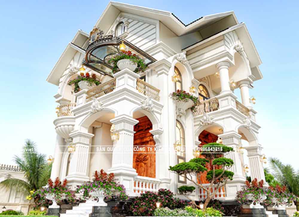 BIỆT THỰ TCĐ MÁI THÁI ,CĐT:CÔ XINH  DT PHẦN NHÀ:8X10M TẠI TỈNH BÌNH PHƯỚC