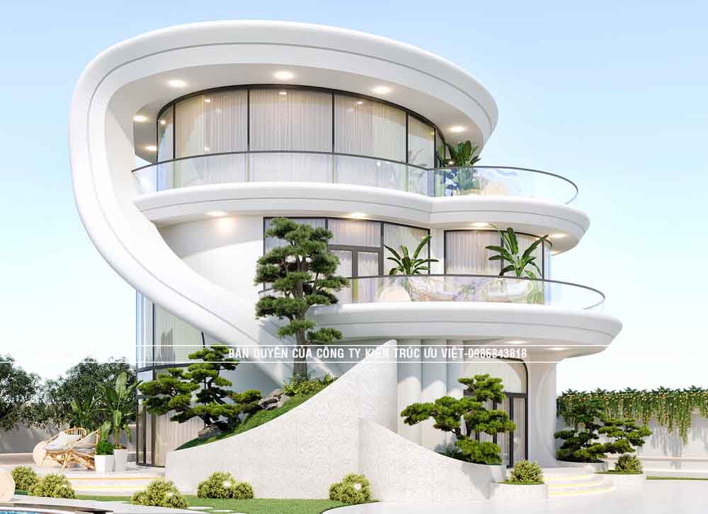 BIỆT THỰ HIỆN ĐẠI ĐỘC ĐÁO ,CĐT:ANH CƯỜNG DT PHẦN NHÀ:220M2,DIỆN TÍCH ĐẤT:32X36M TẠI TỈNH LONG AN