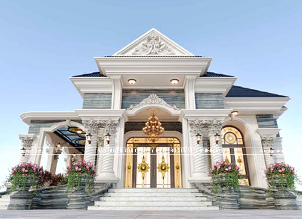 BIỆT THỰ TÂN CỔ ĐIỂN MÁI NHẬT CĐT:ANH THANH,DT PHẦN NHÀ: 15.8X18M  TẠI TỈNH NAM ĐỊNH