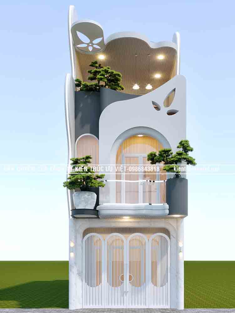 THIẾT KẾ & THI CÔNG NHÀ PHỐ HIỆN ĐẠI, DT PHẦN NHÀ 4.5x14M, CĐT:CHỊ KIM ANH,TỈNH KHÁNH HÒA